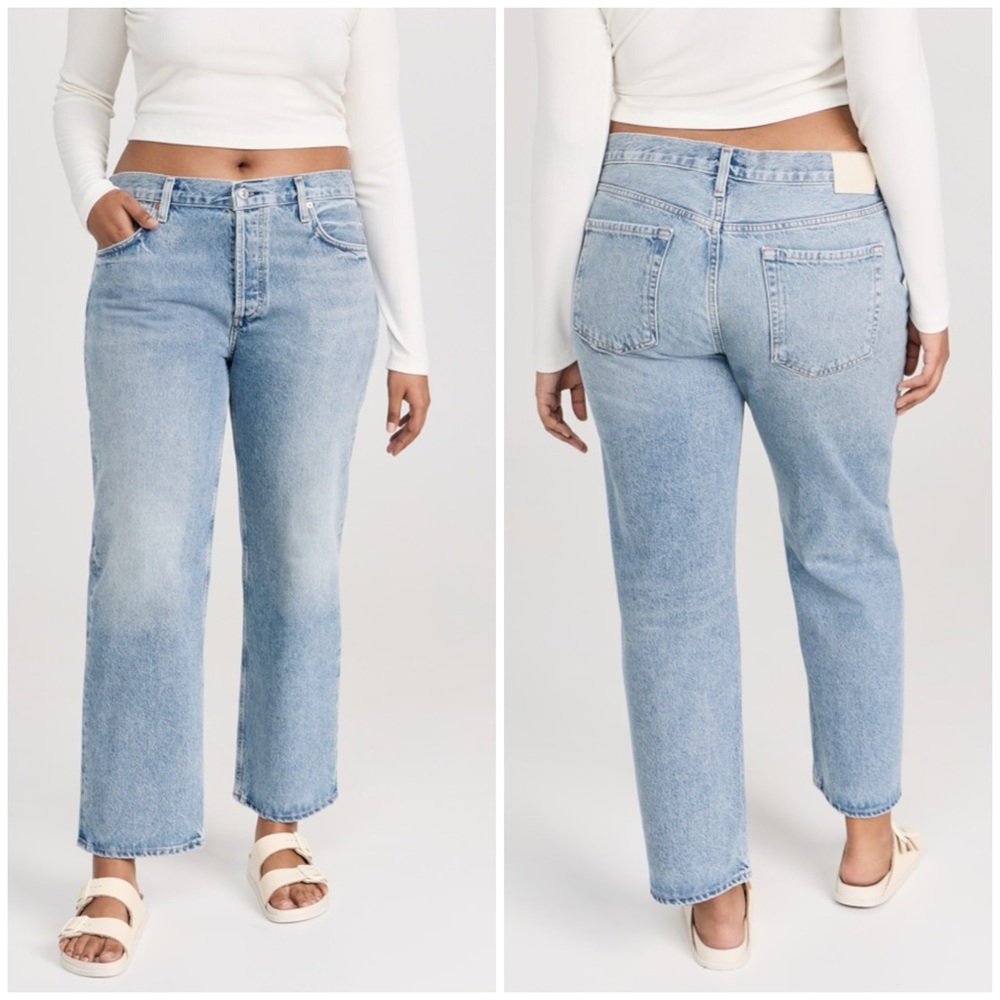 NWT Citizens of Humanity Neve Low Slung Relaxed Jeans in Scout Button Fly